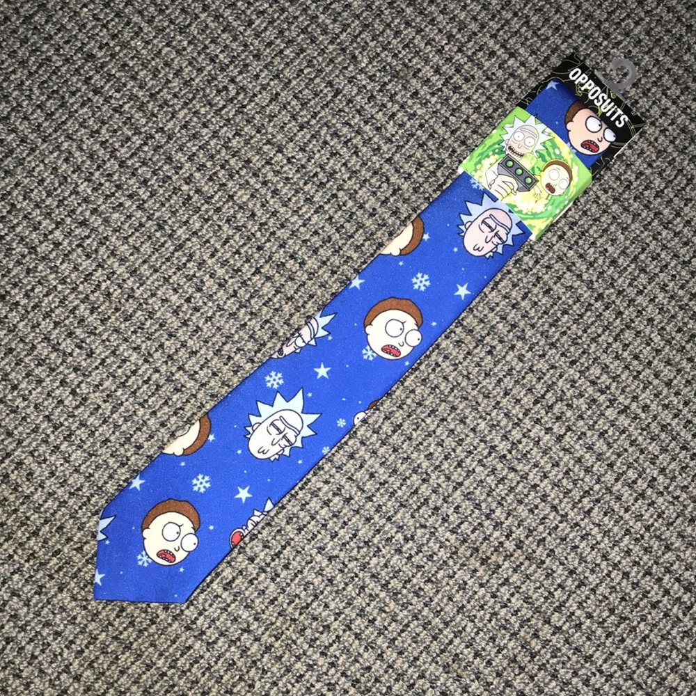 OppoSuits‎ Blue Rick and Morty Character Tie